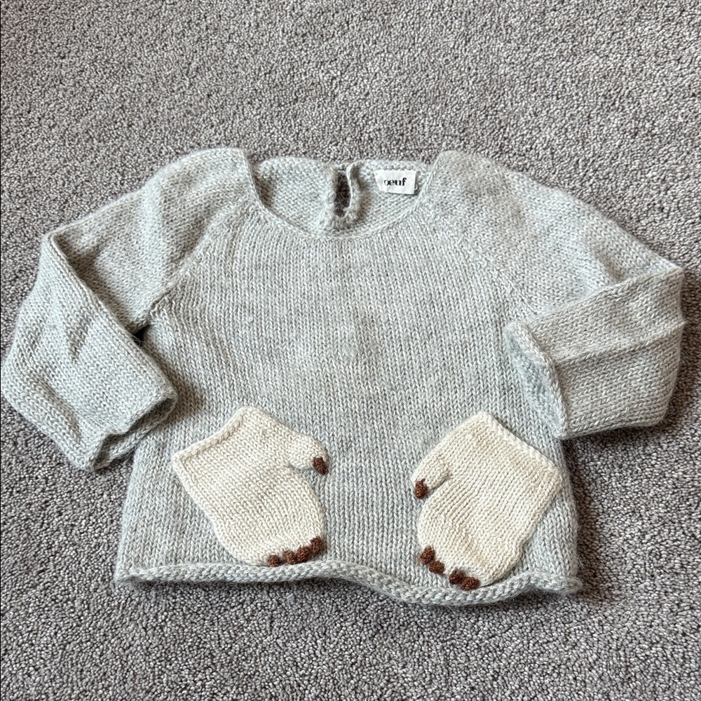 Oeuf baby alpaca monster sweater